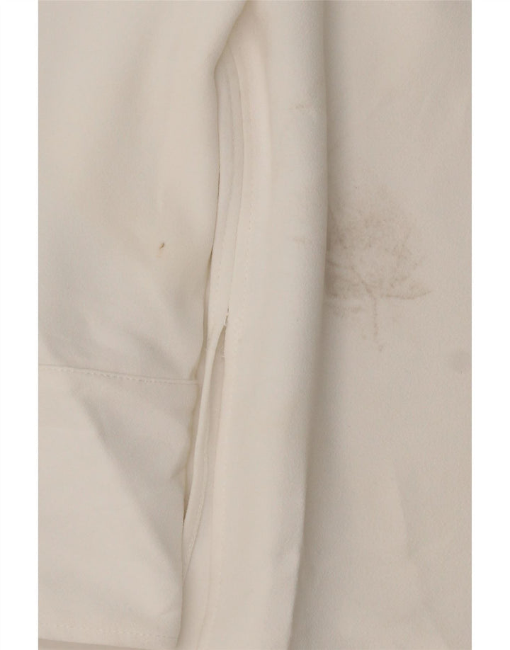 Bluză cu mânecă lungă pentru femei Zara UK 16 Large White