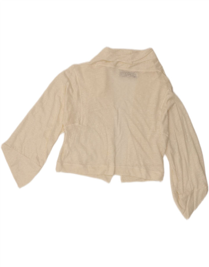 Pulover cardigan deschis pentru femei Zara UK 12 Medium Off White
