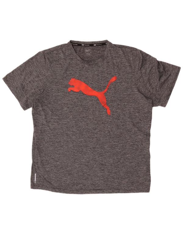 Tricou grafic pentru antrenament Puma pentru bărbați Top XL poliester cu pături gri