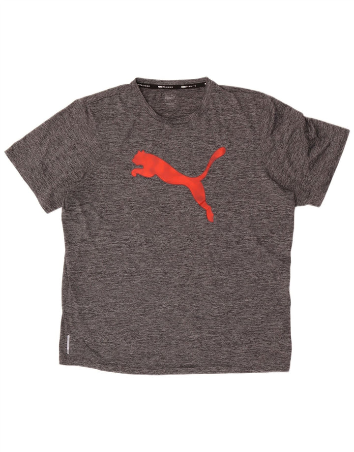 Tricou grafic pentru antrenament Puma pentru bărbați Top XL poliester cu pături gri