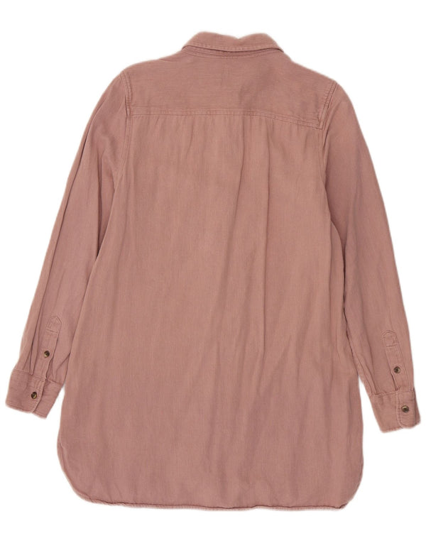 Cămașă cu mânecă lungă pentru femei Fat Face UK 10 Small Pink Linen