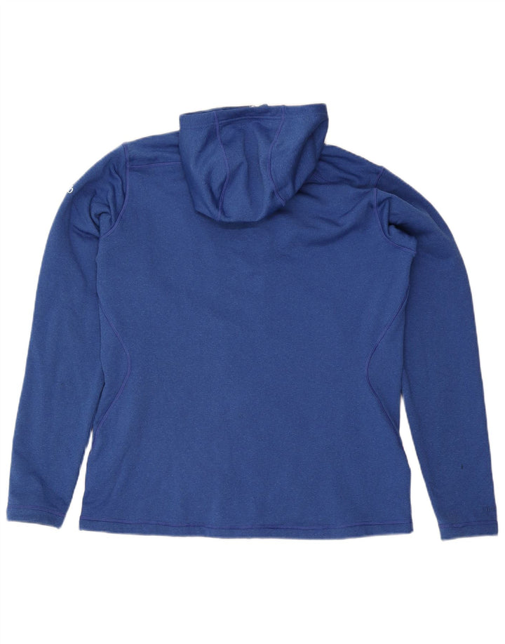 Pulover pentru femei Rab, cu fermoar, UK 16, mare, albastru, poliester