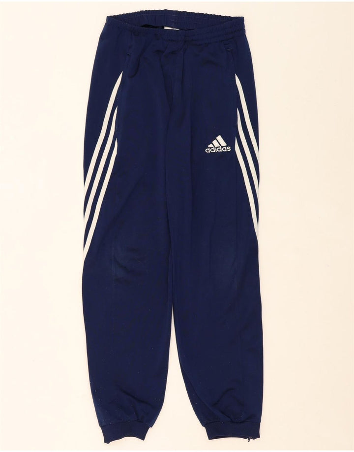 ADIDAS Mens Tracksuit Trousers Joggers XS Navy Blue Polyester Vintage Adidas and Second-Hand Adidas from Messina Hembry 