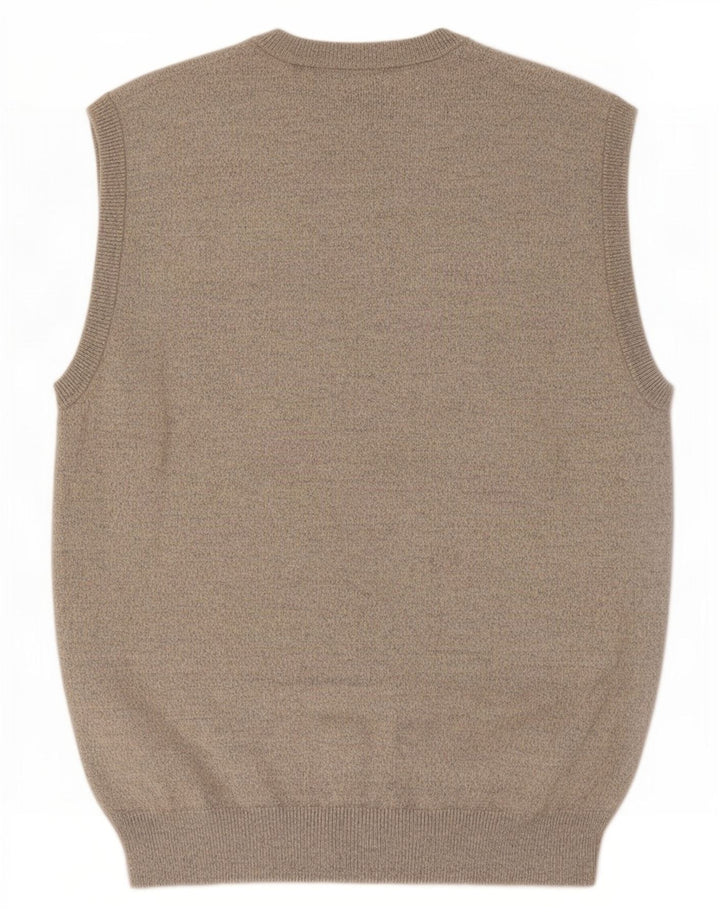 Marks & Spencer Vestă pentru bărbați Tank Top Bumbac cu pete, bej mediu