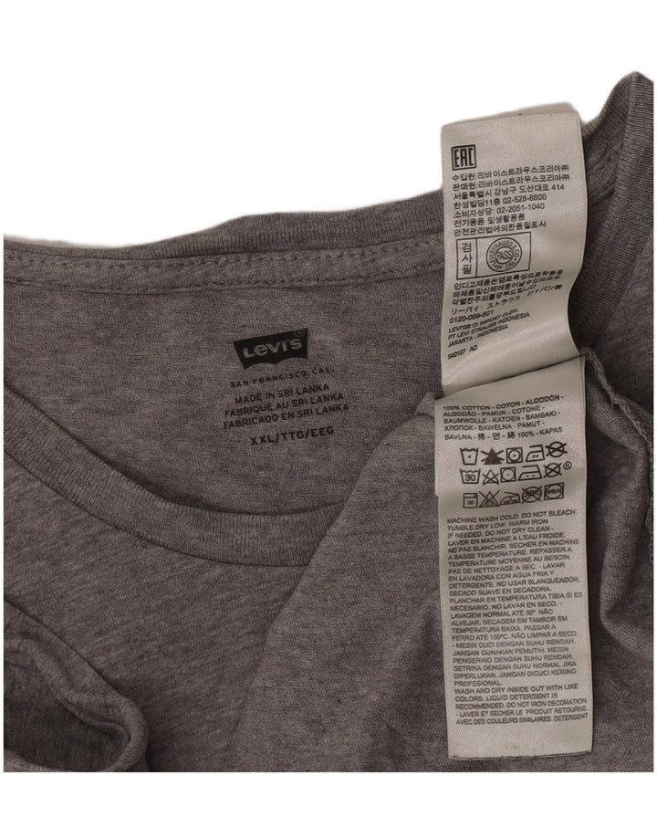 Tricou grafic pentru bărbați Levi's Top 2XL bumbac gri
