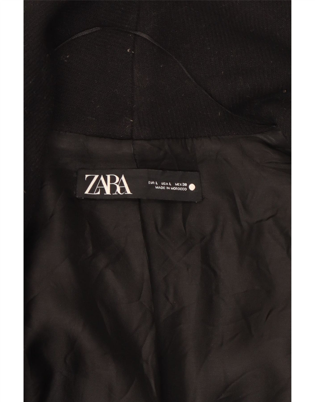 Pardesiu pentru femei Zara UK 14 Medium Black
