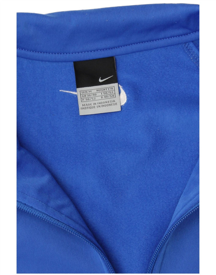 Jachetă de trening pentru bărbați Nike Marea Britanie 38/40, poliester color bloc de culoare albastru mediu