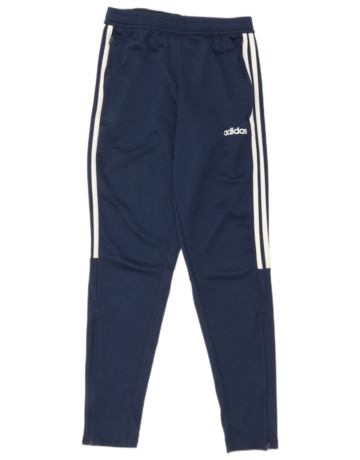 Pantaloni de trening Adidas Climalite pentru bărbați, poliester, albastru mic