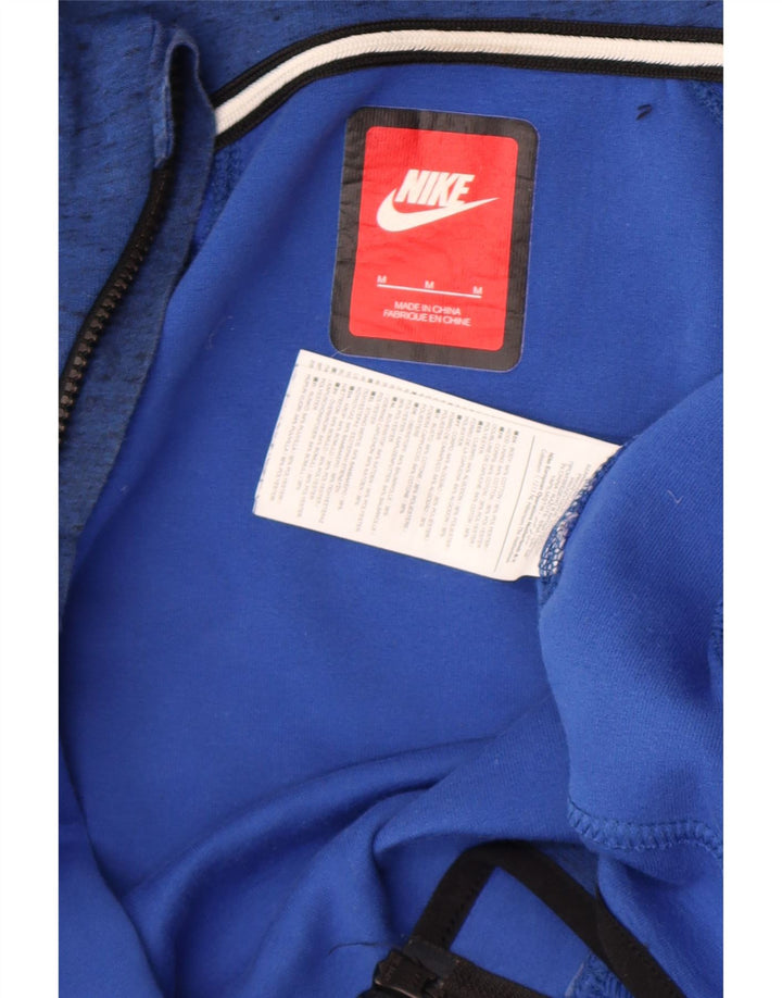 Pulover Nike pentru bărbați, cu fermoar, bumbac albastru pete