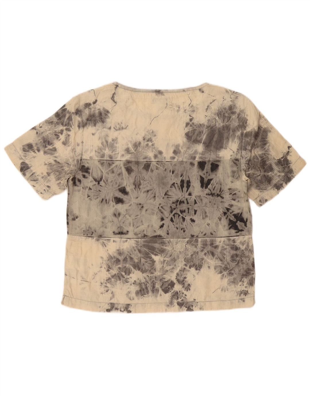 Bluză pentru femei Calvin Klein Jeans Top UK 10 Small Beige Tie Dye Bumbac