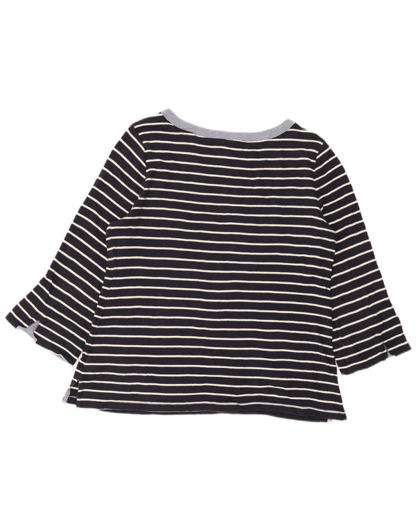 Top femei Nautica cu mâneci 3/4 UK 18 XL bleumarin, bumbac cu dungi