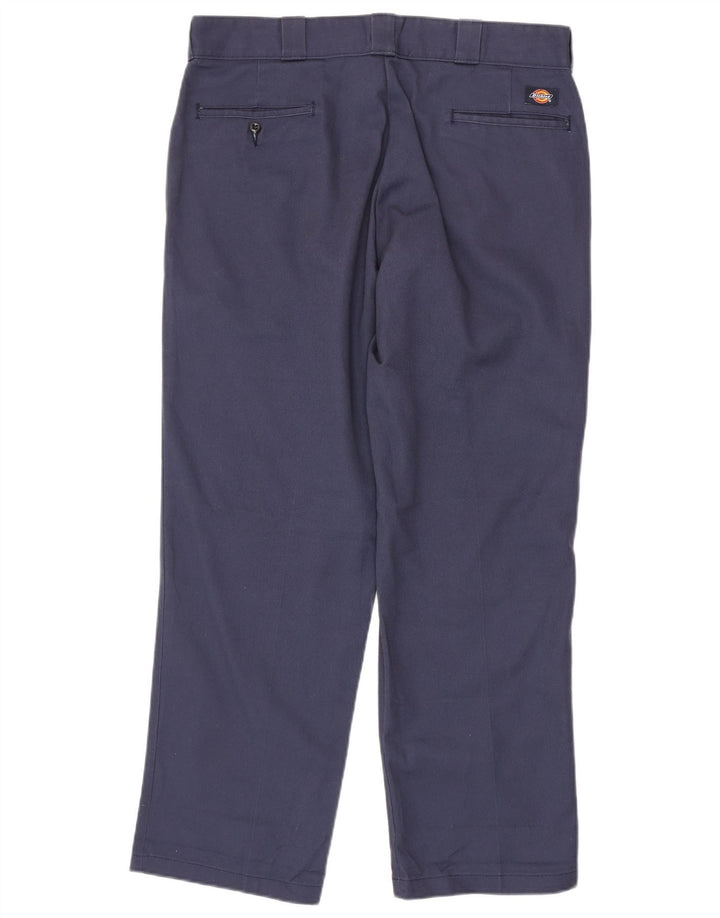 Pantaloni chino drepți pentru bărbați Dickies W38 L30 poliester bleumarin