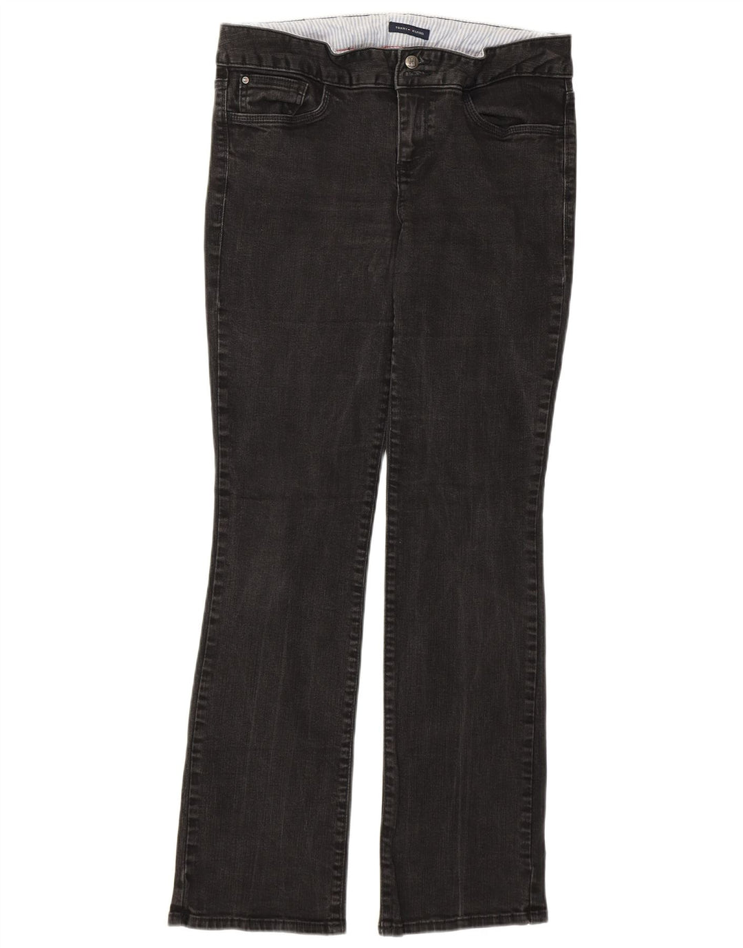 Jeans Bootcut pentru femei Tommy Hilfiger US 10 Large W32 L30 Bumbac gri