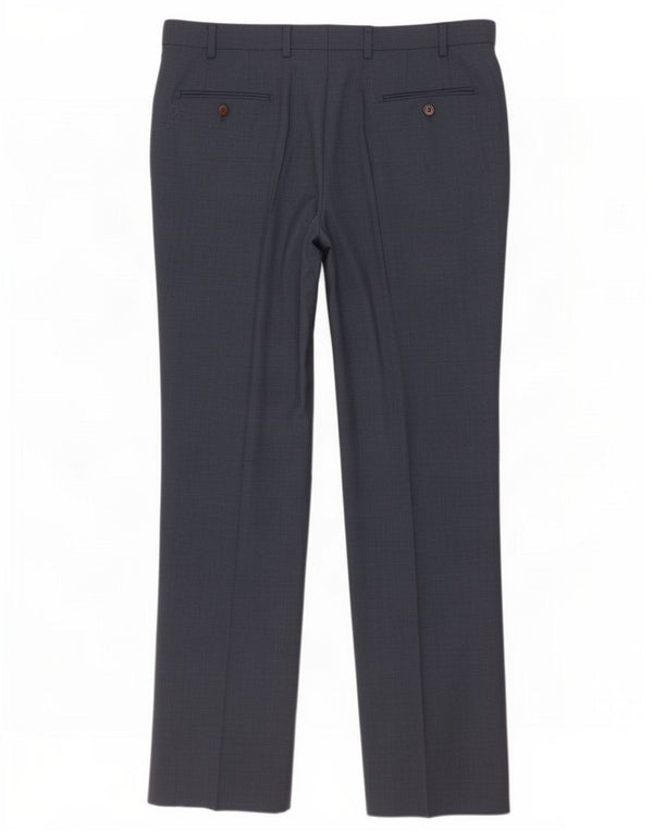 Marks & Spencer Pantaloni drepți pentru bărbați L38 L31 Poliester bleumarin