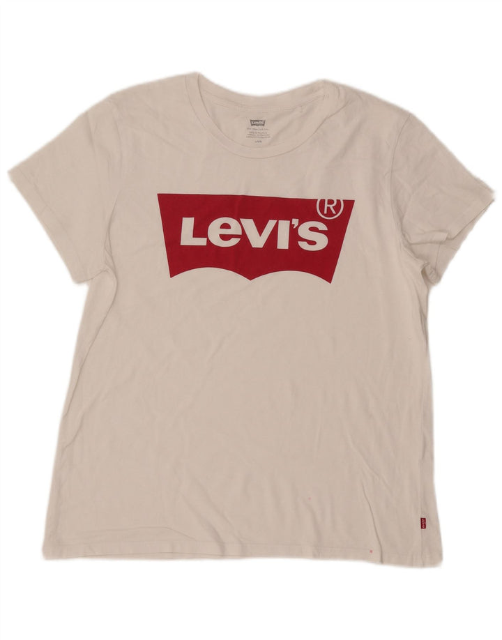 Tricou grafic Levi's pentru femei Top UK 16 Large White