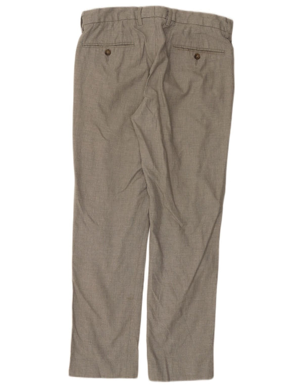 Pantaloni chino drepti BOWERY pentru bărbați J. CREW L31 L30 bumbac gri