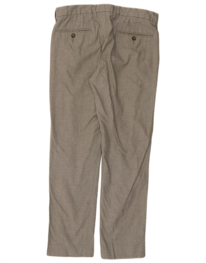 Pantaloni chino drepti BOWERY pentru bărbați J. CREW L31 L30 bumbac gri