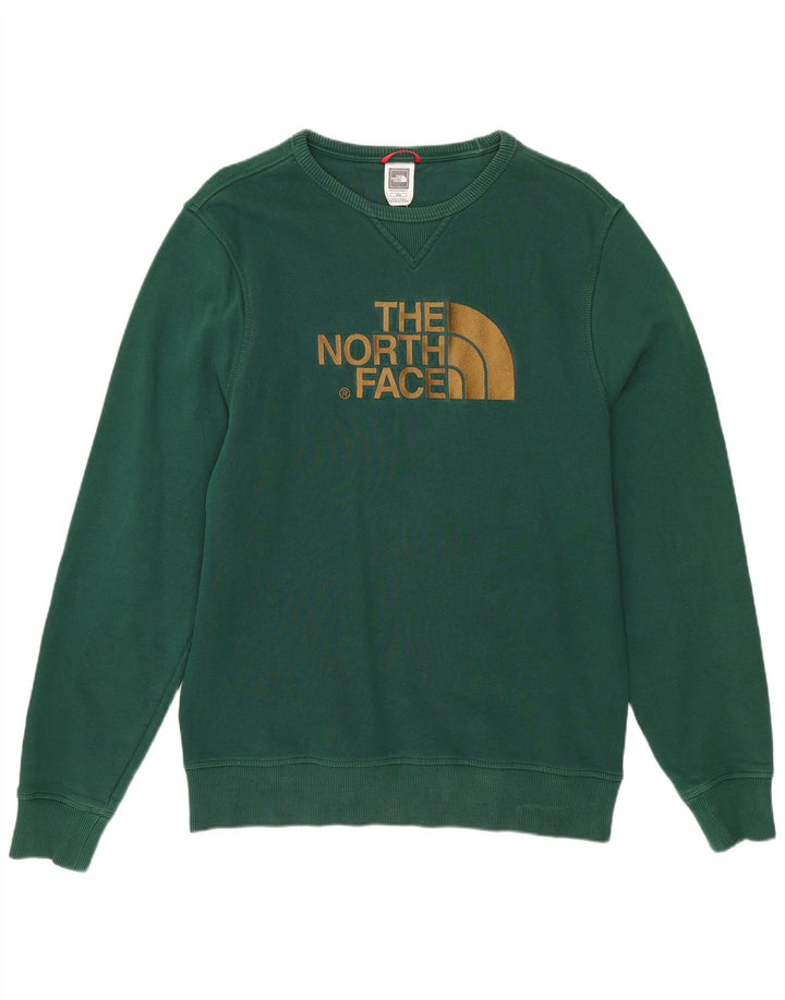 Pulover grafic pentru bărbați The North Face, bumbac verde mediu