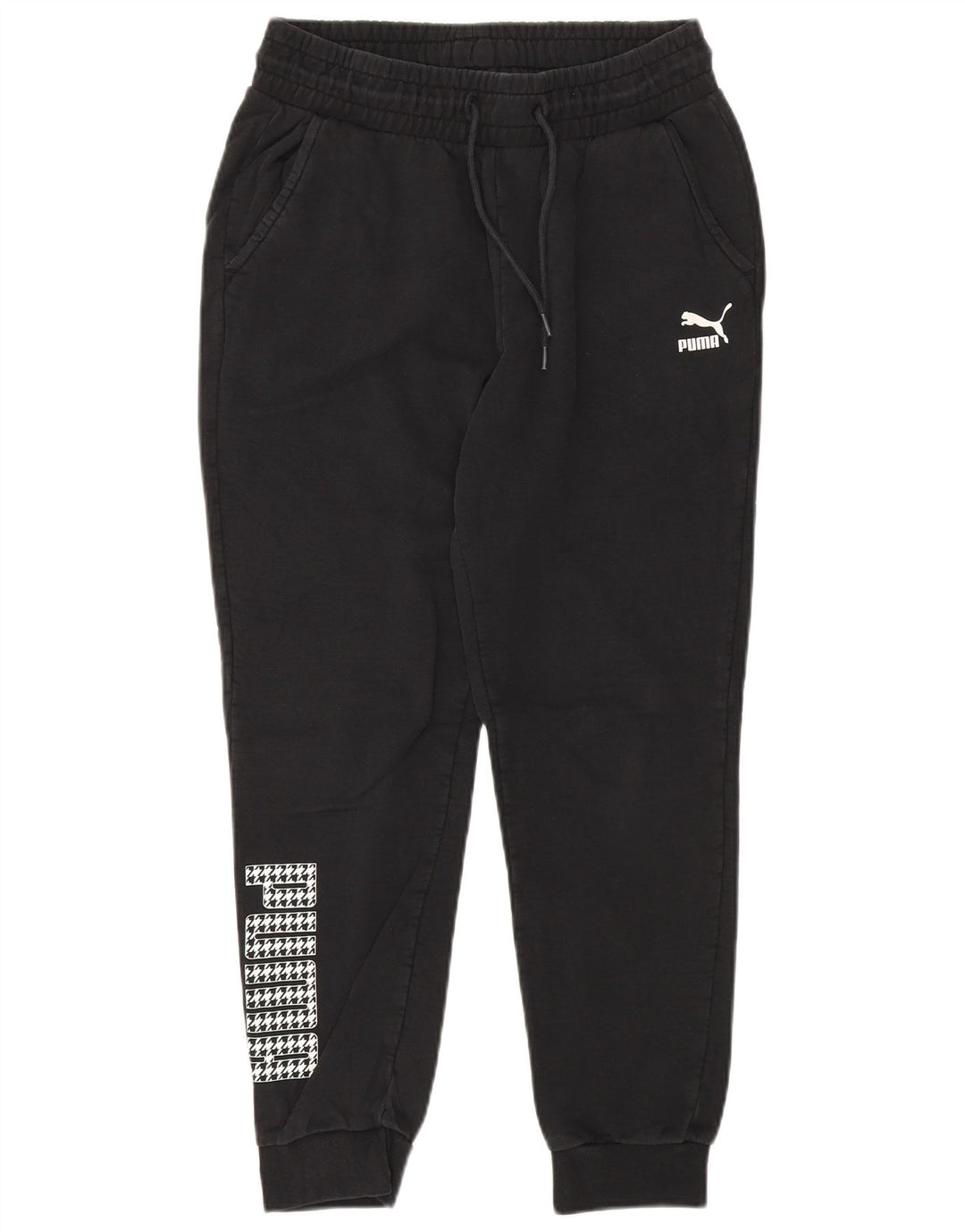 Pantaloni de trening cu grafică Puma pentru bărbați Pantaloni de jogging mediu negru
