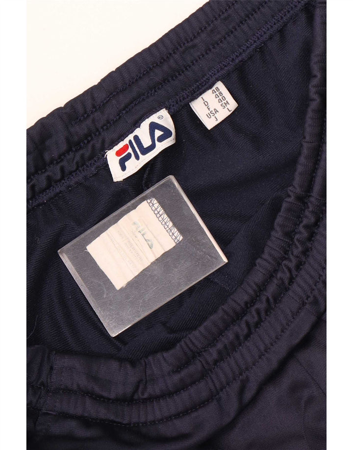 Pantaloni de trening cu grafică Fila pentru bărbați, medii bleumarin, color block
