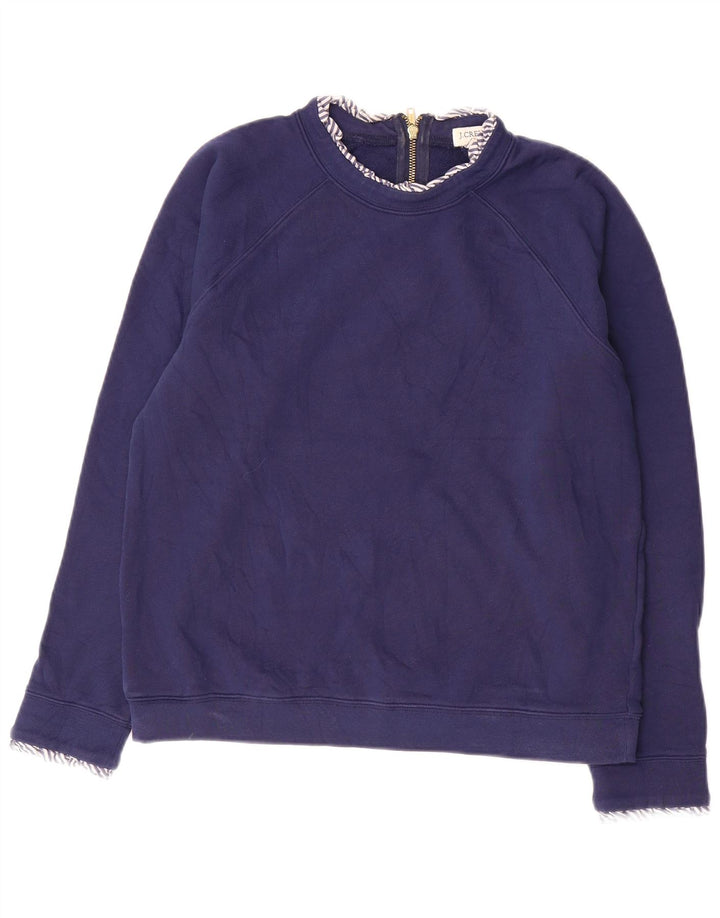 J. CREW Pulover pentru damă pentru femei UK 14 Medium Bleumarin Bumbac