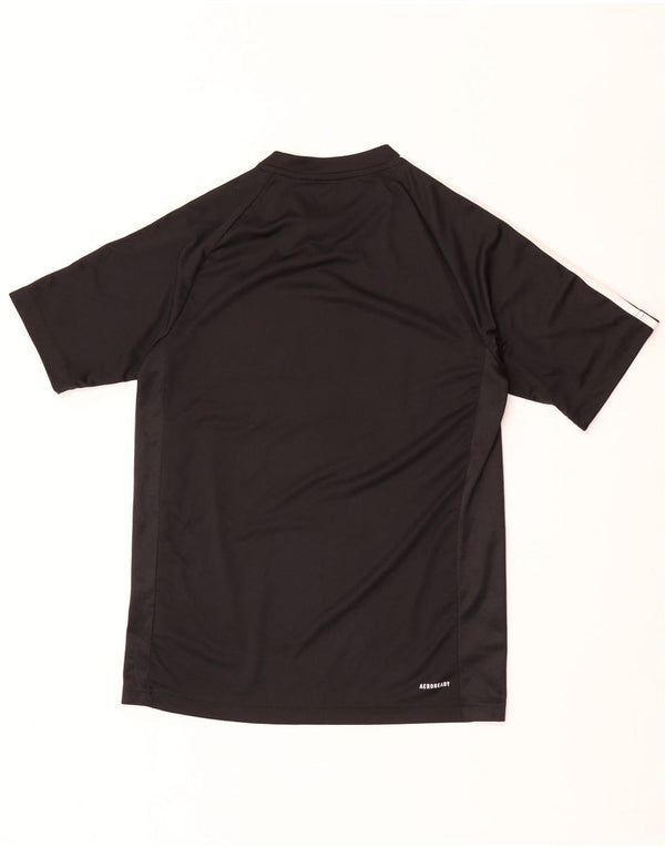 Tricou cu grafică Adidas Aeroready pentru bărbați Top mic poliester negru