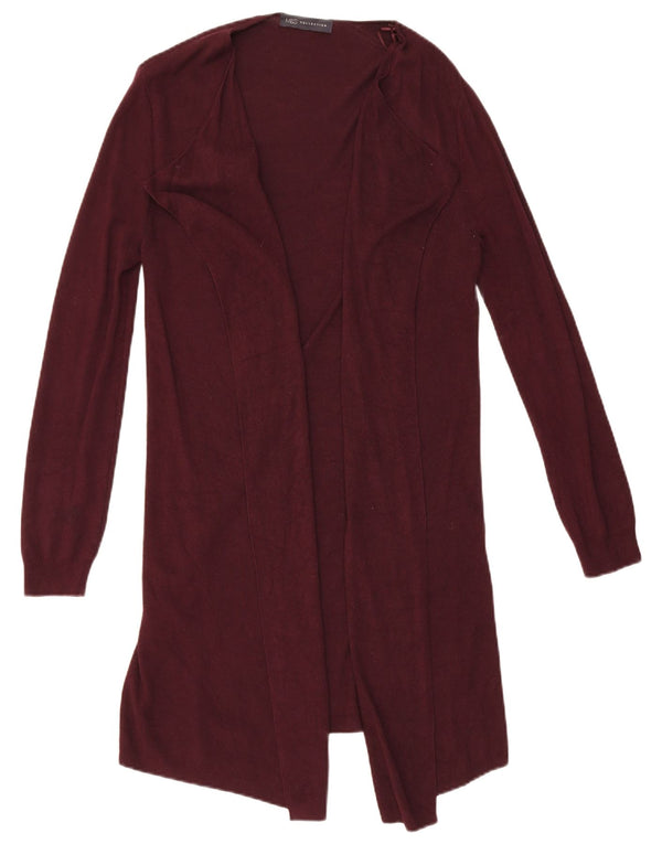 Pulover cardigan deschis pentru femei Marks & Spencer UK 10 Mic Bordeaux