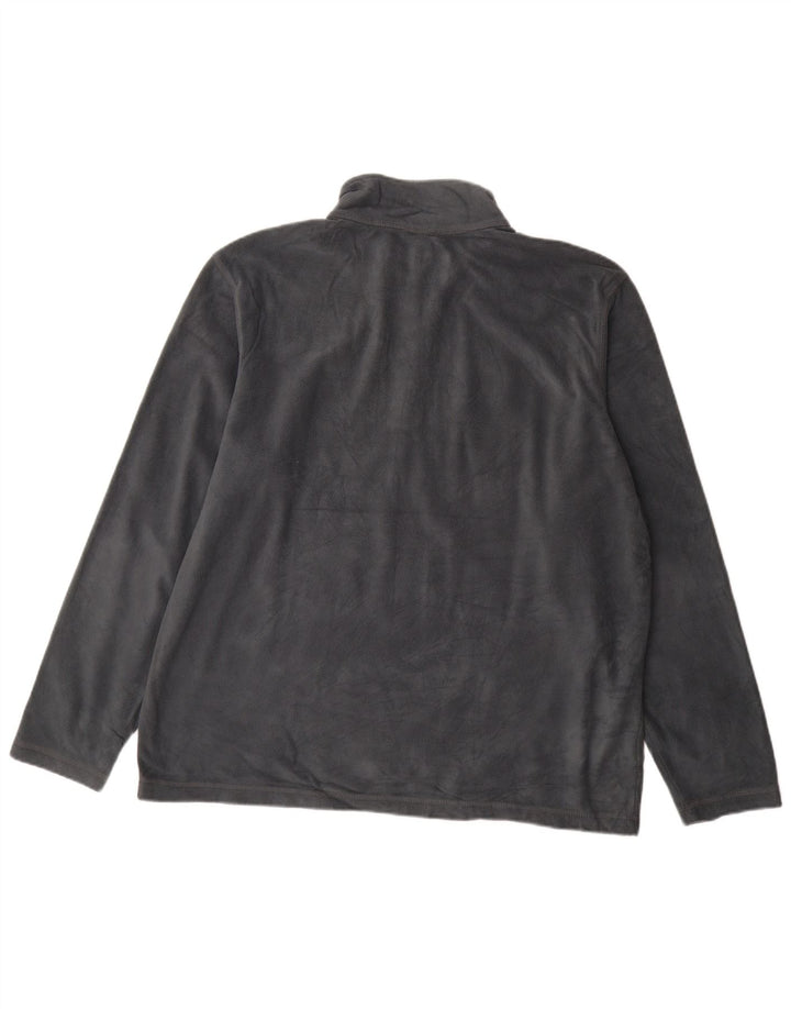 Pulover pentru bărbați Eddie Bauer, cu fermoar și gât, poliester gri XL