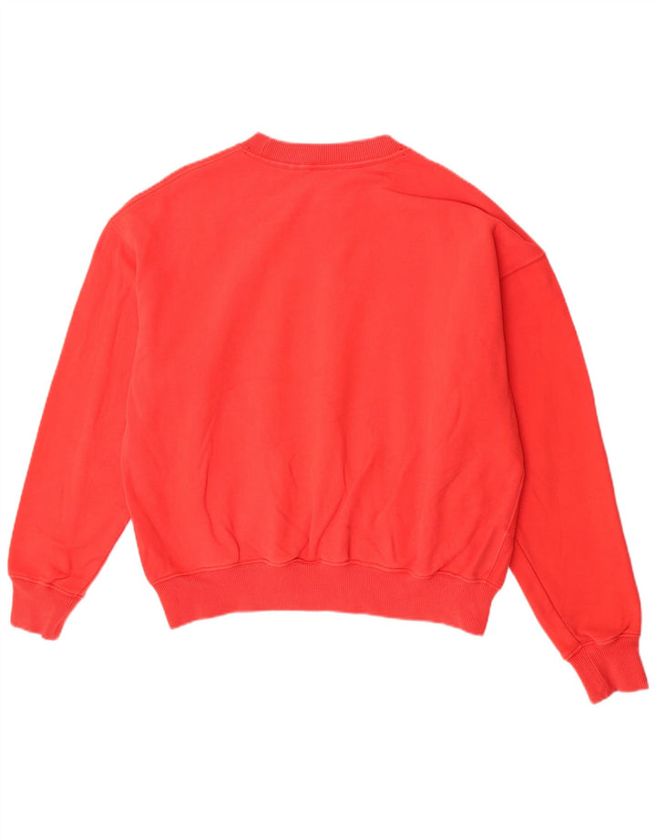 Pulover supradimensionat pentru femei Superdry UK 14 Bumbac roșu mare