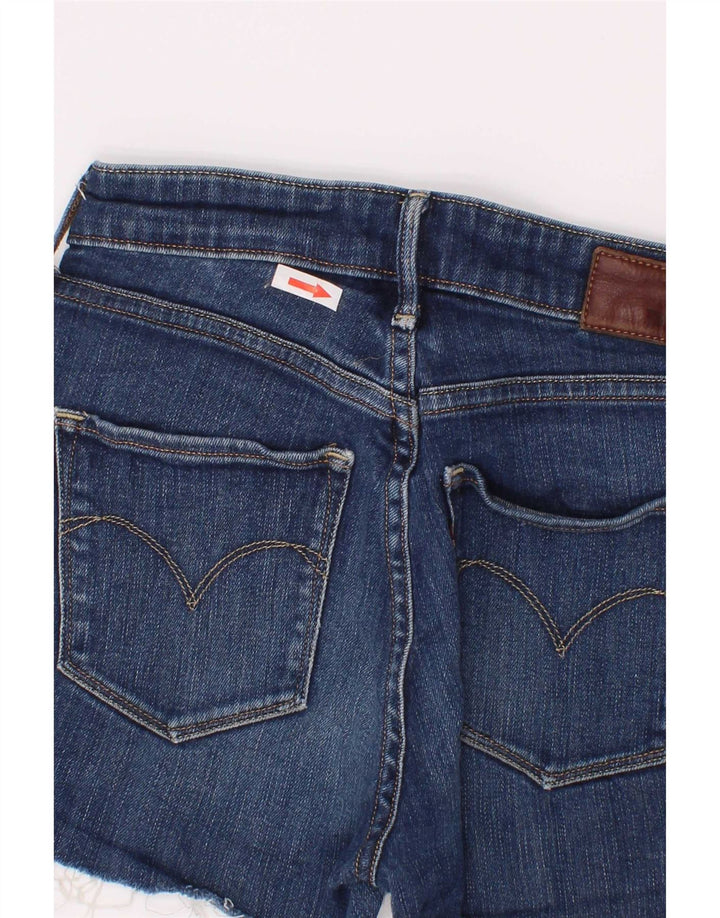 Pantaloni scurți din blugi pentru femei Levi's W25 XS Bumbac albastru