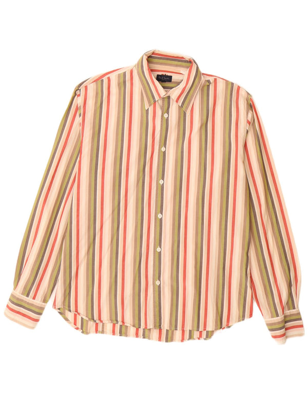 Cămașă pentru bărbați Paul Smith, bumbac cu dungi mari, multicolore