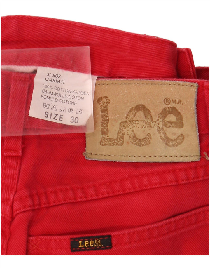 Pantaloni scurți LEE Carmel denim pentru bărbați W30, bumbac roșu mediu