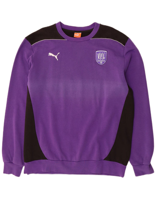 Pulover pentru bărbați PUMA Osnabruck, 2XL, bumbac color bloc de culoare violet
