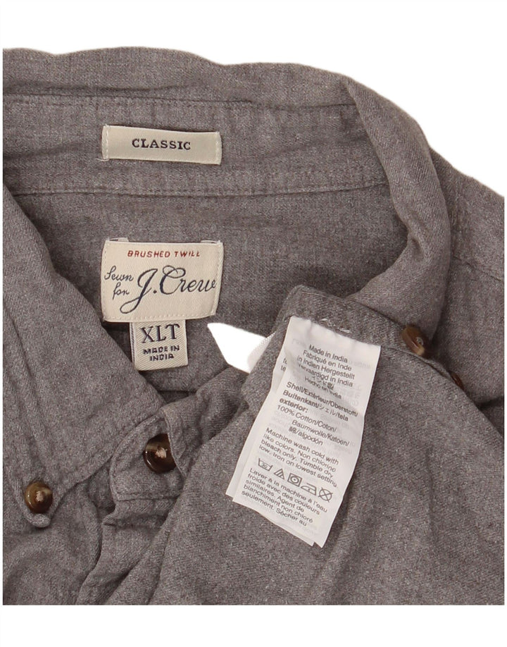 Cămașă clasică pentru bărbați J. Crew, bumbac gri XL