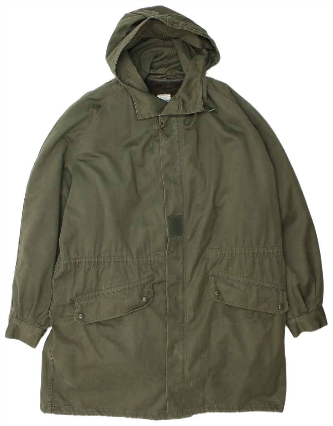 Jachetă parka cu glugă vintage pentru bărbați UK 40 mare verde