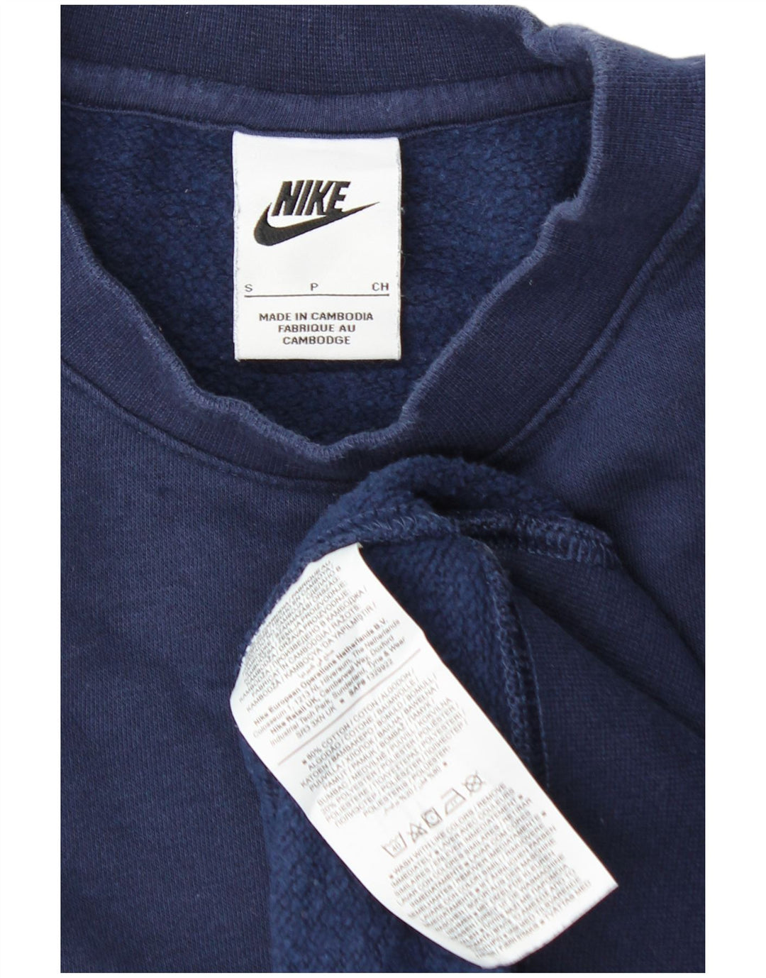 Pulover pentru bărbați NIKE Pulover mic, albastru bleumarin, bumbac