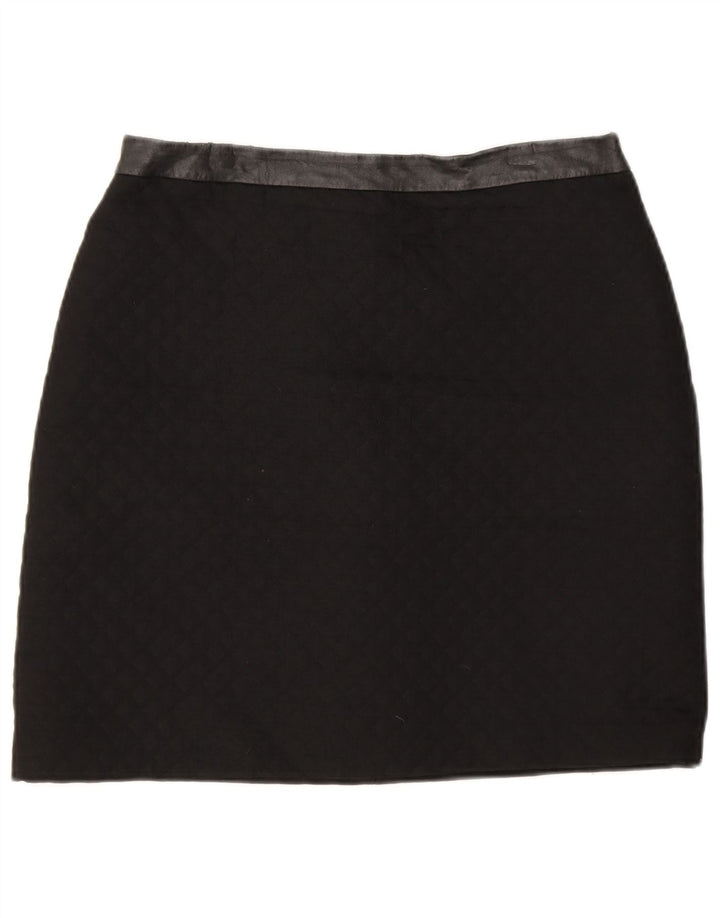 Fusta mini pentru femei Marks & Spencer UK 12 Medium W30 Black Argyle/Diamond