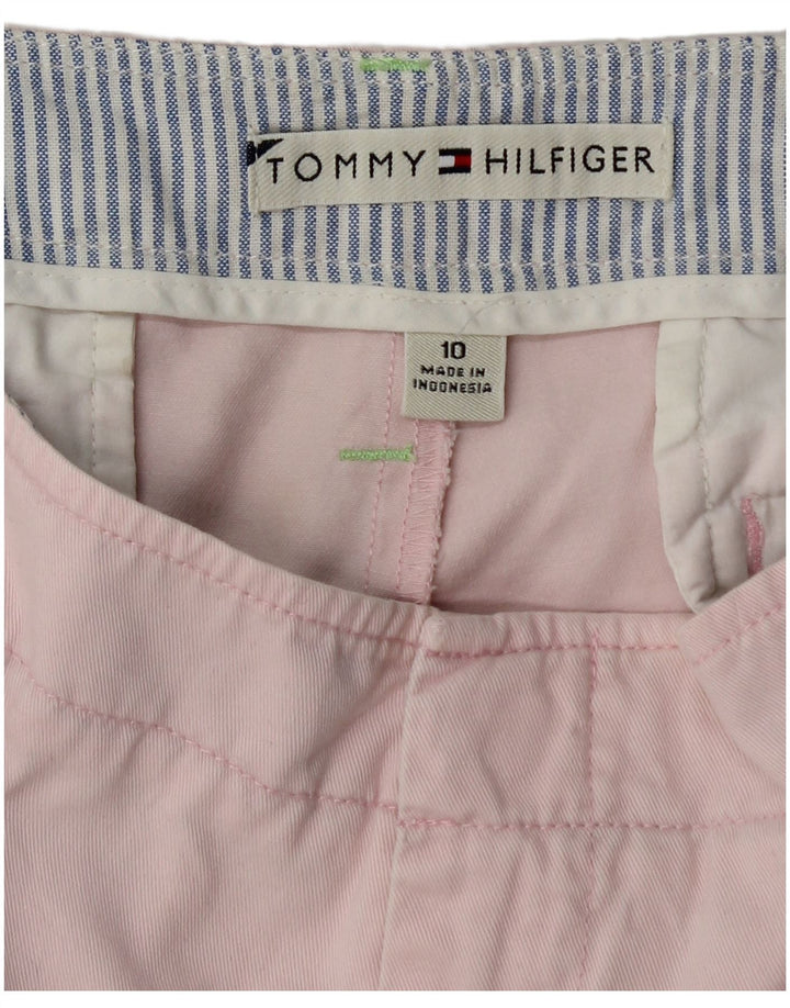TOMMY HILFIGER Pantaloni scurti chino pentru femei US 10 Large W32 Pink Bumbac
