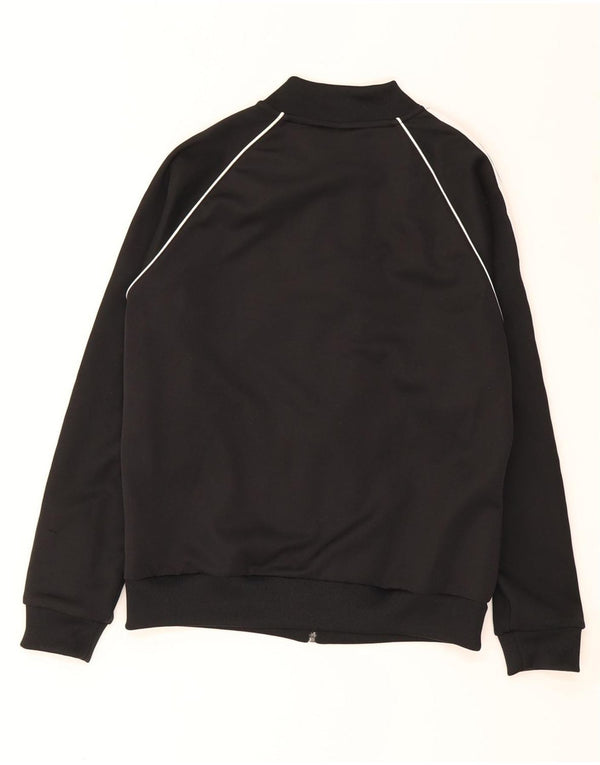 Jachetă de top pentru trening Adidas pentru femei UK 12 Poliester mediu negru