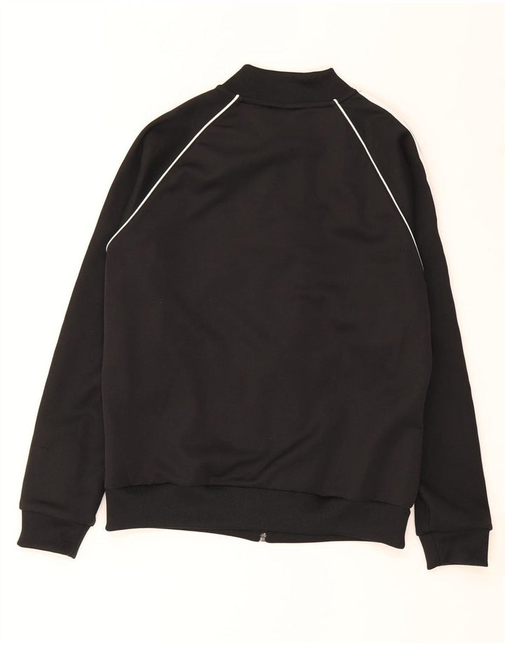 Jachetă de top pentru trening Adidas pentru femei UK 12 Poliester mediu negru