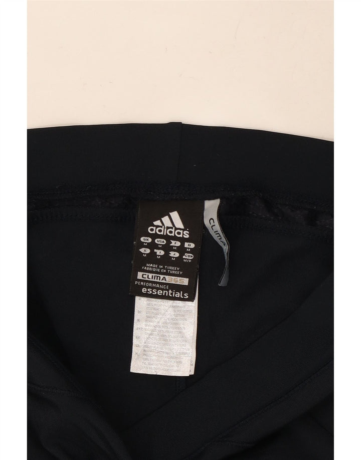 ADIDAS Womens Clima 365 Capri Leggings UK 12 Medium Black Polyester