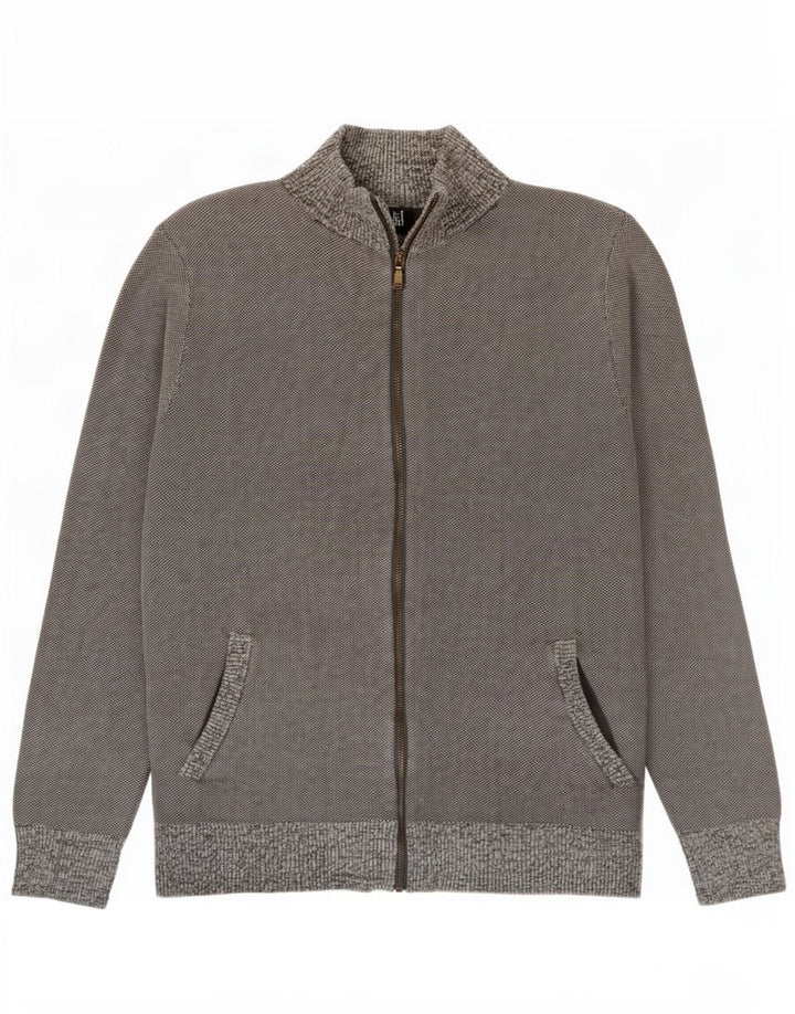 Pulover Cardigan pentru bărbați White Stuff Bumbac mic gri