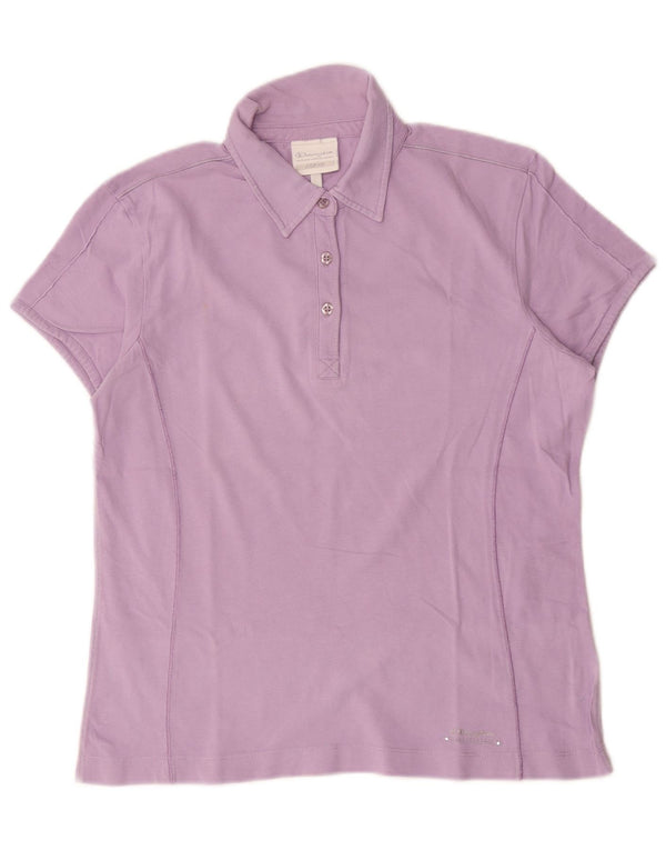 Tricou polo Champion pentru femei Easy Fit UK 20 2XL Violet