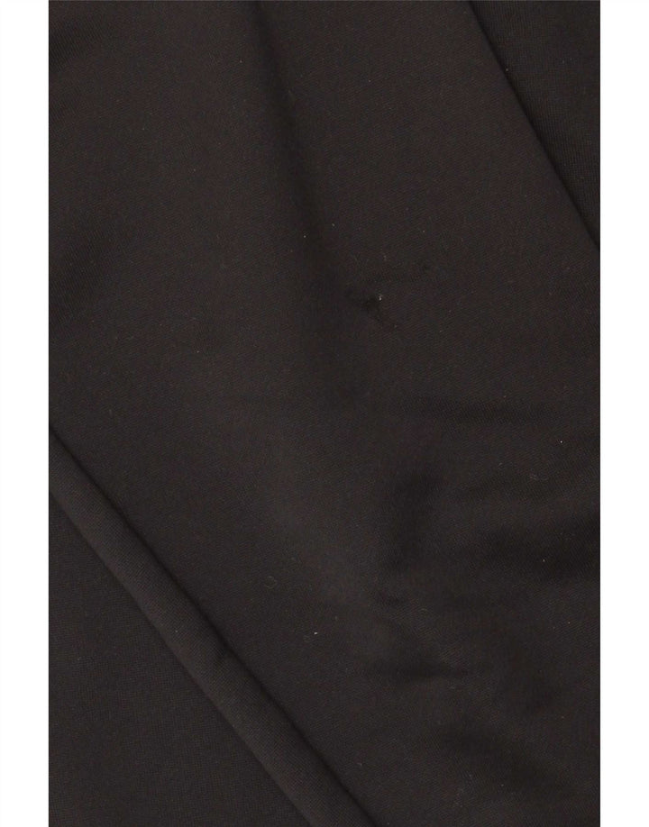 Pulover adidas Climalite pentru bărbați, cu fermoar, cu gât, poliester mare, negru