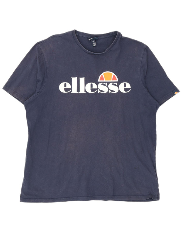 Tricou grafic pentru bărbați Ellesse Top 2XL Bumbac bleumarin