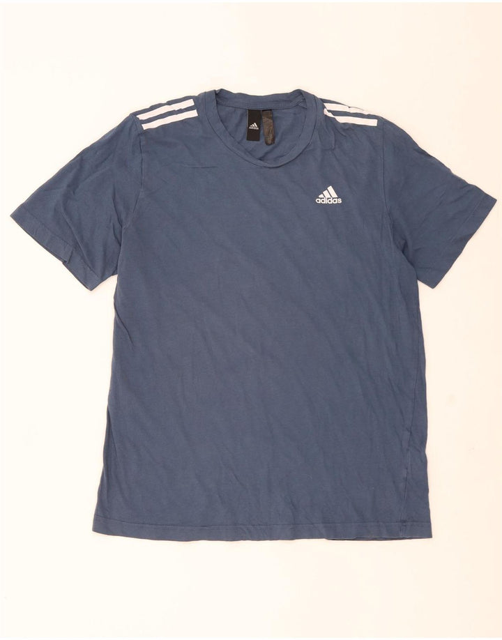 Tricou pentru bărbați Adidas Top Medium Blue Bumbac