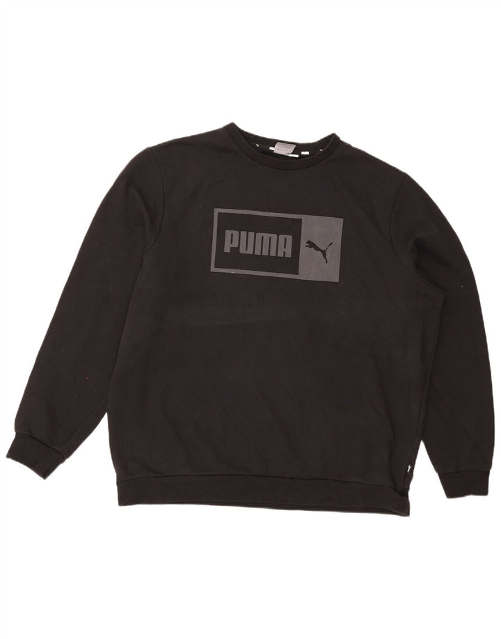 Pulover grafic pentru bărbați Puma Jumper XL bumbac negru