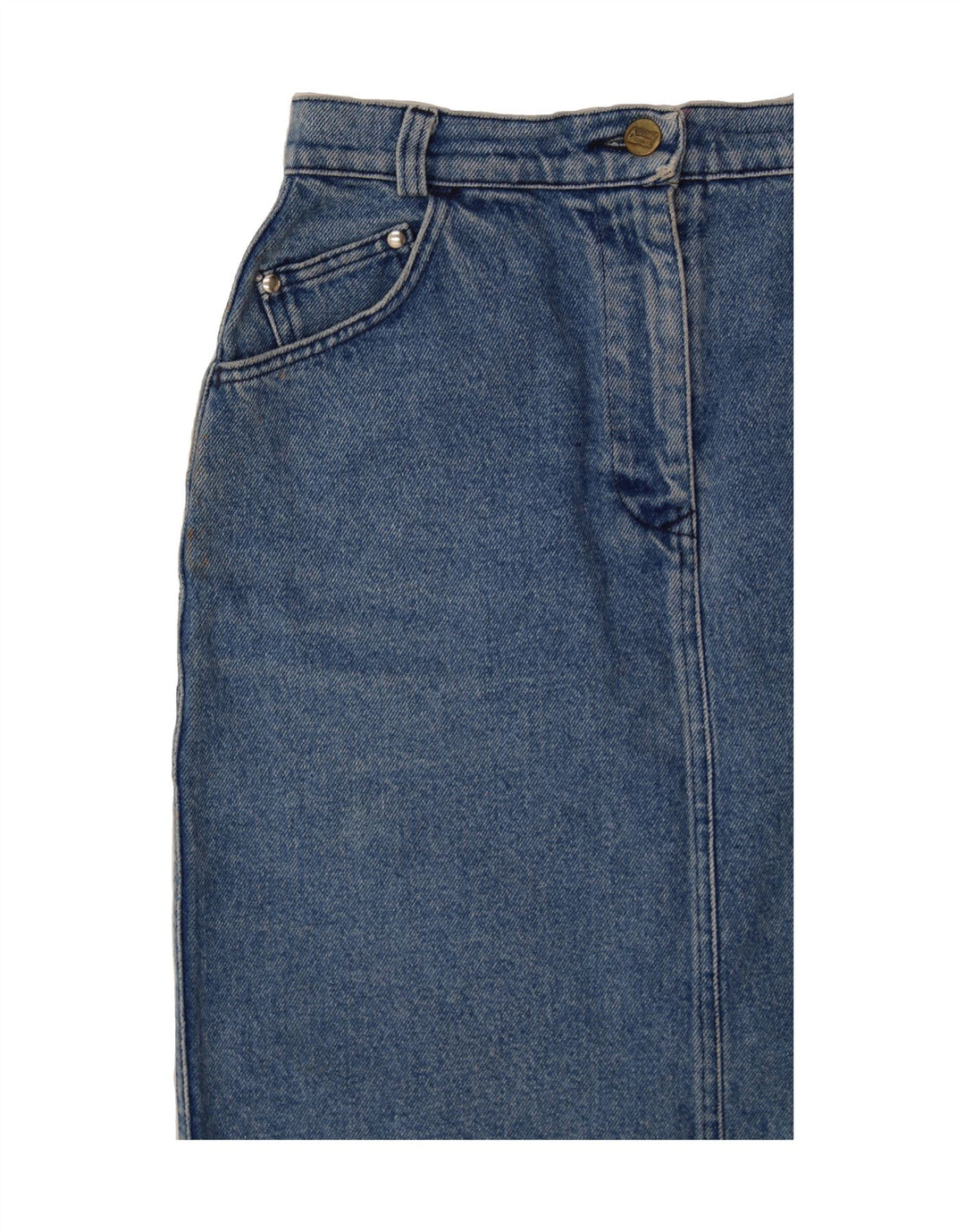 ENRICO COVERI Womens Denim Skirt W28 Medium Blue Vintage Enrico Coveri and Second-Hand Enrico Coveri from Messina Hembry 