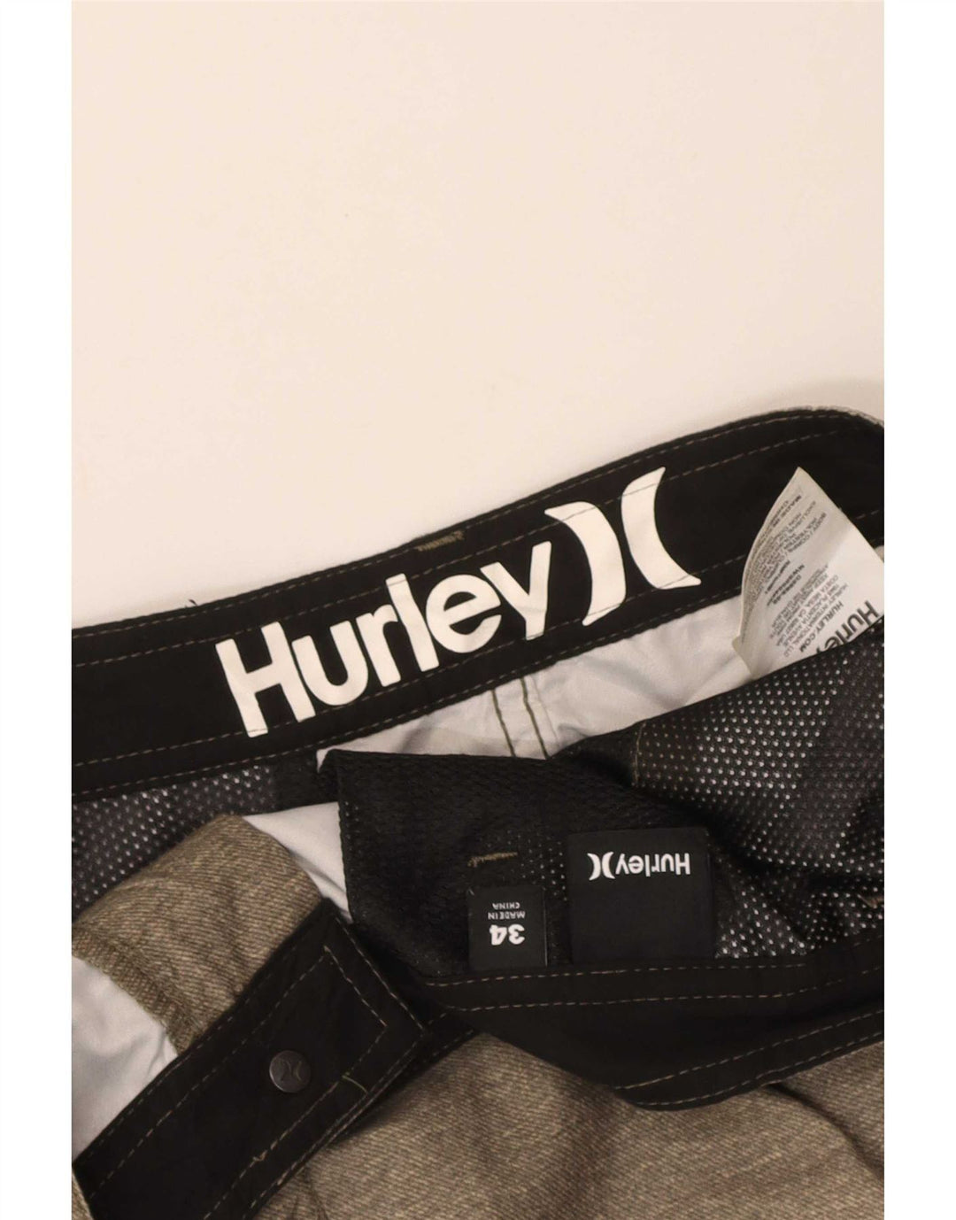 Pantaloni scurți chino pentru bărbați Hurley W34 Poliester kaki mare