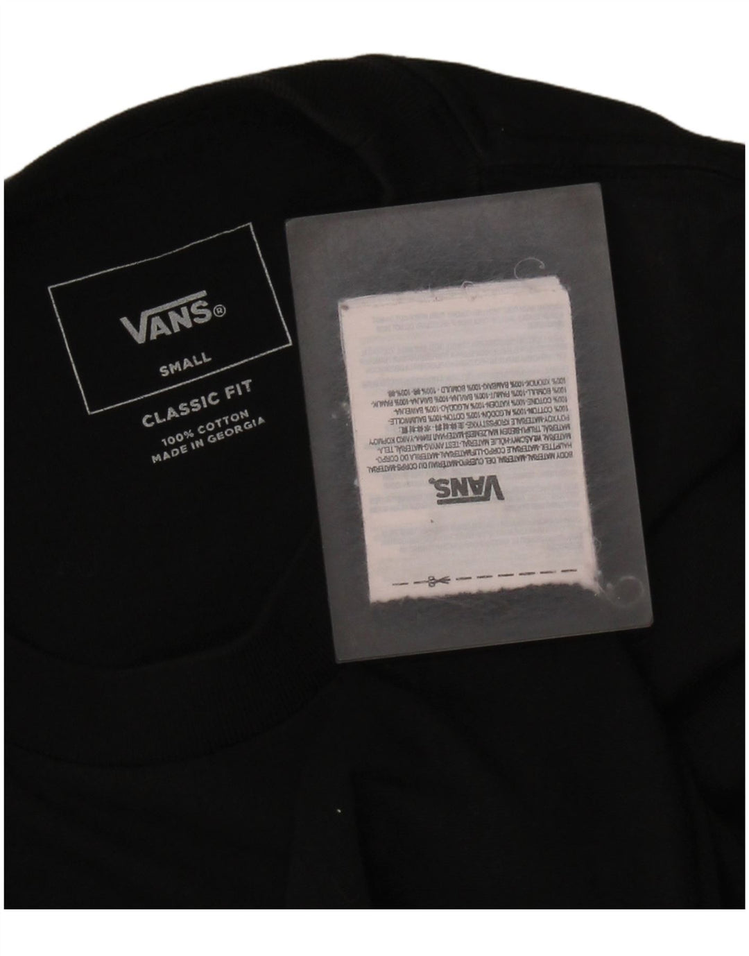 Tricou grafic pentru bărbați VANS Classic Fit Top mic bumbac negru